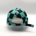 Black Blue Checkered Sailor Hat